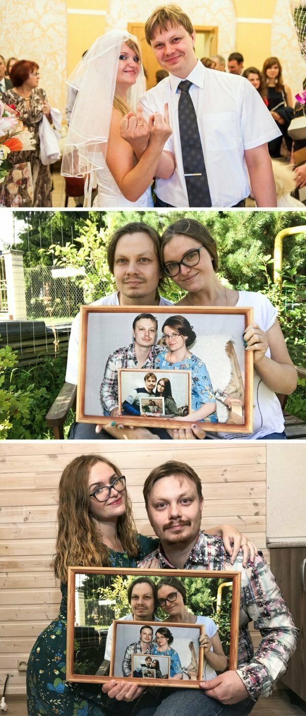 В 2013 эти двое поженились и с тех пор ежегодно делают совместное фото.