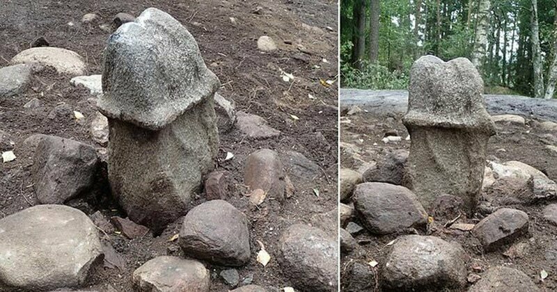 В Швеции нашли гигантский каменный фаллос