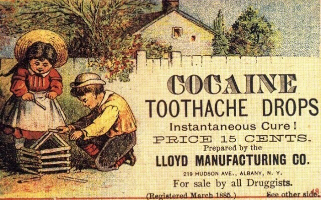 Из истории медицинских заблуждений: "Капли с кокаином мгновенно излечат зубную боль"