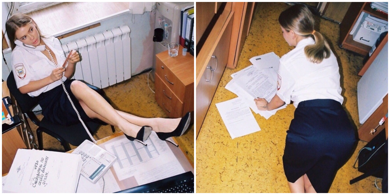 "Сфоткай, типа я мент": столичная модель устроила фотосессию в отделении полиции