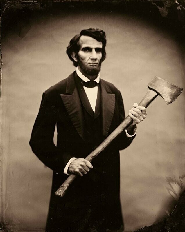 Два промо-фото фильма "Президент Линкольн: Охотник на вампиров"