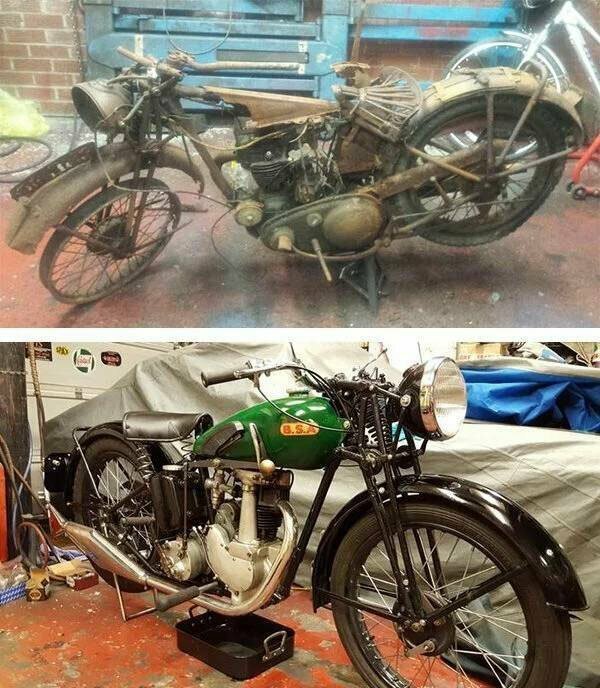 Восстановление мотоцикла BSA 1937 года