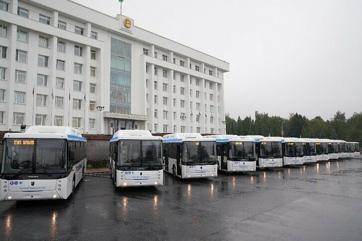 «Башавтотранс» получил 74 автобуса НЕФАЗ работающих на компримированном природном газе