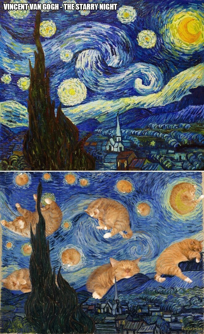 Винсент ван Гог, "Звездная ночь"