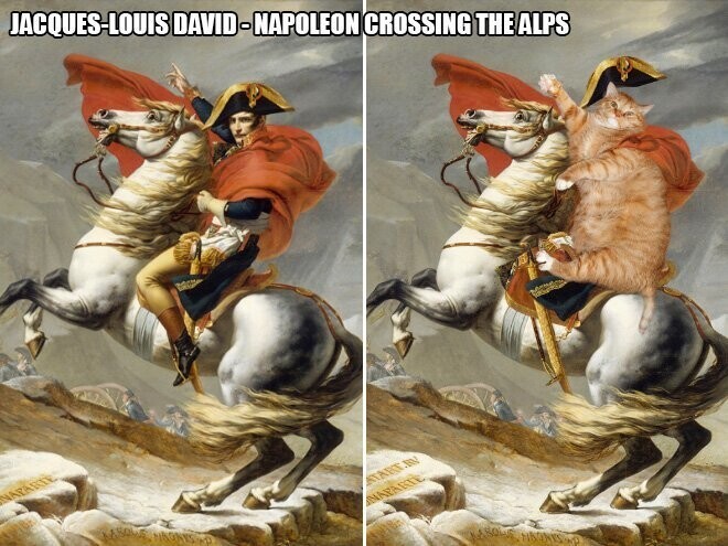 Жак-Луи Давид, "Наполеон на перевале Сен-Бернар"