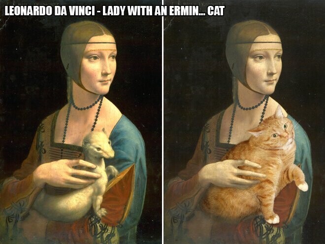 Леонардо да Винчи, "Дама с горностаем"