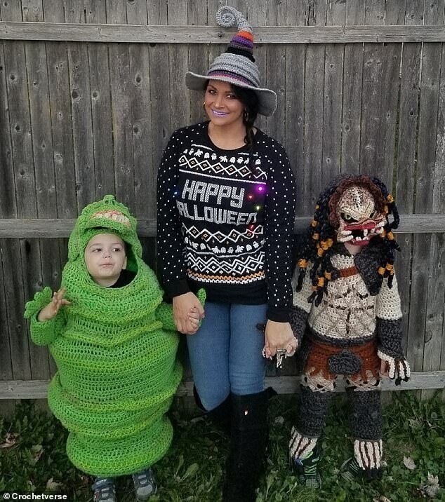 Фанатка вязания крючком создает уникальные костюмы на Хэллоуин
