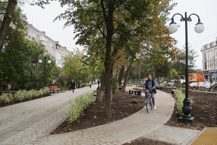 В Краснодаре после реконструкции открылись 4 зелёные зоны из 6 запланированных на этот год