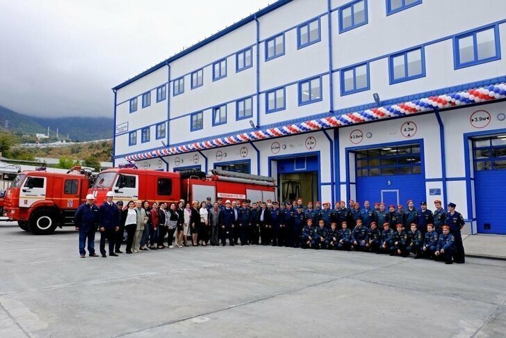 В Краснодарском крае открыто новое здание пожарного депо на ПК «Шесхарис»