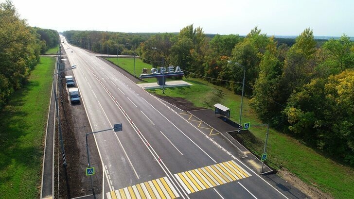 В Орловской области в нормативное состояние привели более 30 км федеральных трасс