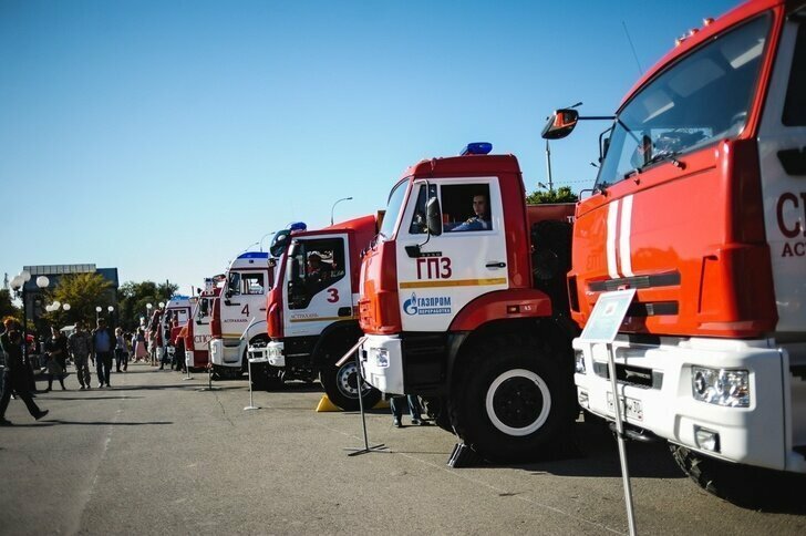 Автопарк астраханских пожарных пополнился новой техникой