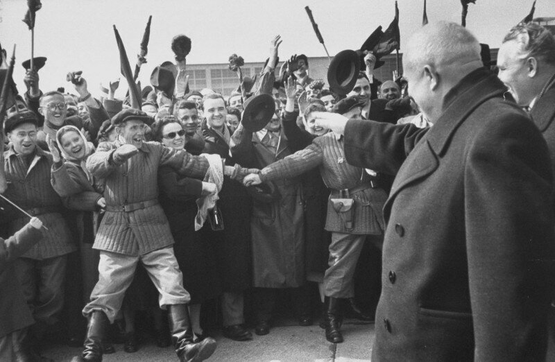 Визит Хрущёва в Будапешт. Венгрия, 1958