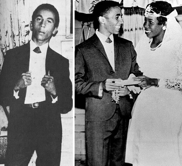 20-летний Боб Марли в день своей свадьбы, 1966 год.
