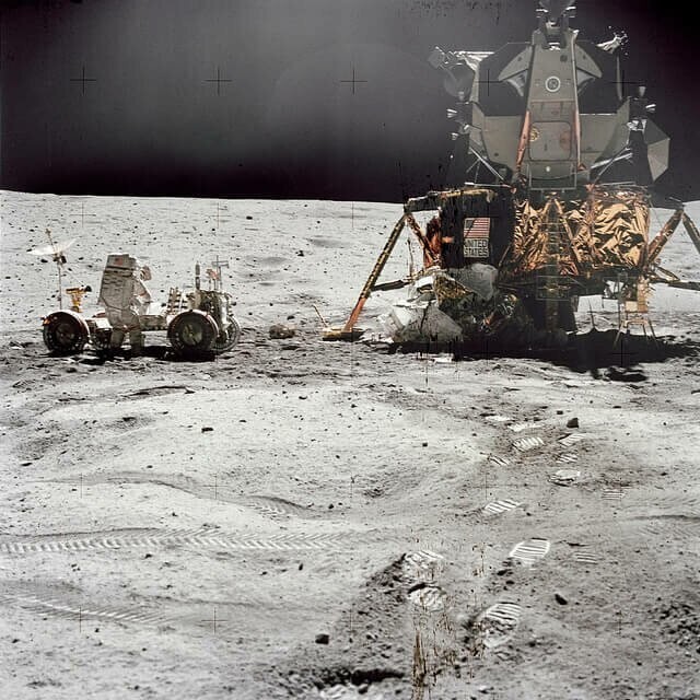 10. 21 апреля 1972 года. "Орион" на Луне