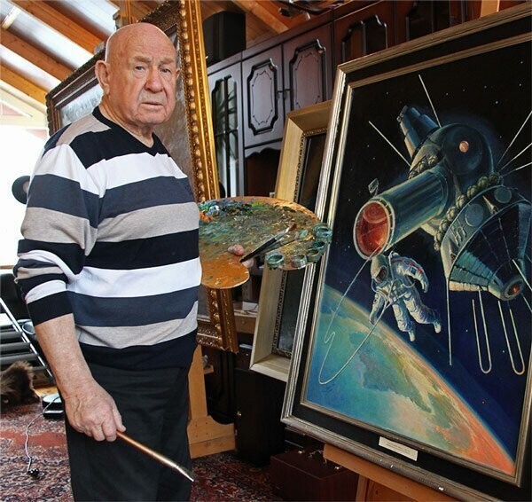 Алексей Леонов был не только первым человеком в открытом космосе, а ещё и хорошим художником-фантастом. Ловите его совместные с другом Андреем Соколовым работы