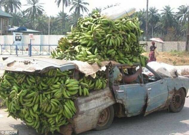 Этот автомобиль не подходит даже для перевозки одного банана, что уж говорить о тысяче.