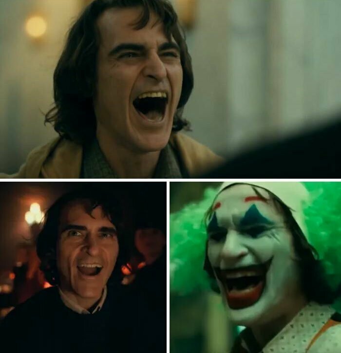 10. Джокер смеется тремя разными способами: первый смех - "Болезнь", второй - "Компанейский парень", третий (самый безумный) - "Подлинная радость"