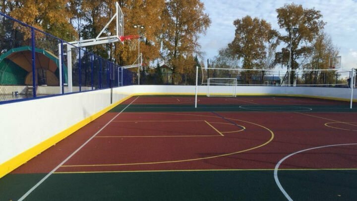 В деревне Алфимово городского округа Ступино открыли новую спортивную площадку