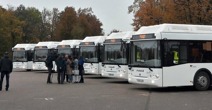 В Великий Новгород пришла первая партия новых автобусов ЛиАЗ