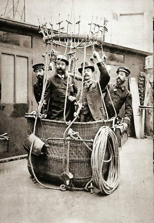 Экипаж воздушного шара. Франция. 1895 год. 