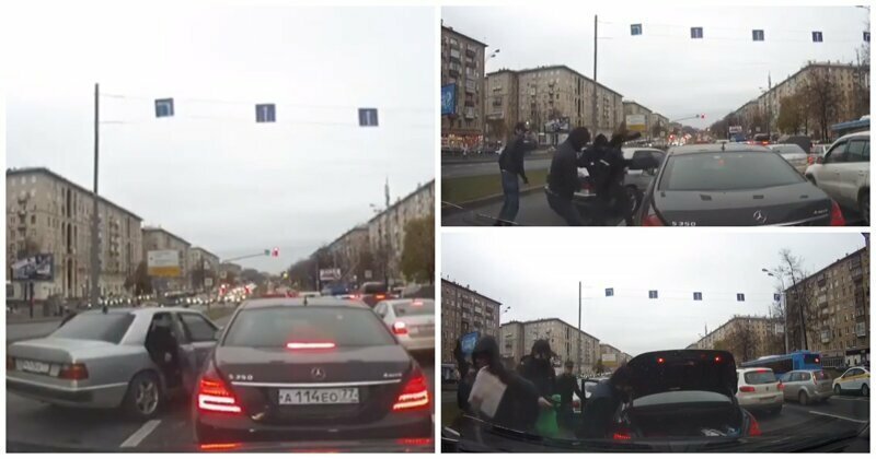 Кража 6 миллионов рублей из автомобиля в Москве попала на видео