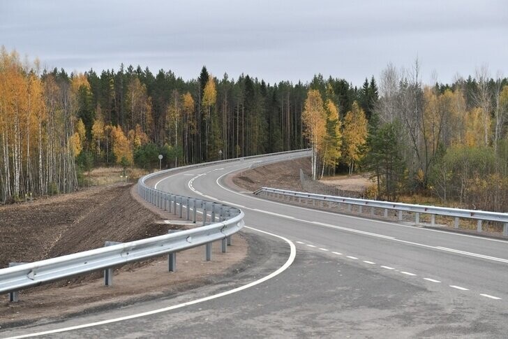 Завершена реконструкция участка дороги «Олонец-Вяртсиля» в Карелии