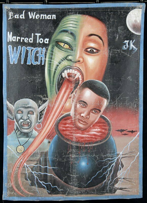 «Женат на ведьме» — фильм с вполне себе реальным и актуальным сюжетом, а не фэнтезийным, так как в Нигерии и Гане в ведьм верят и боятся их.