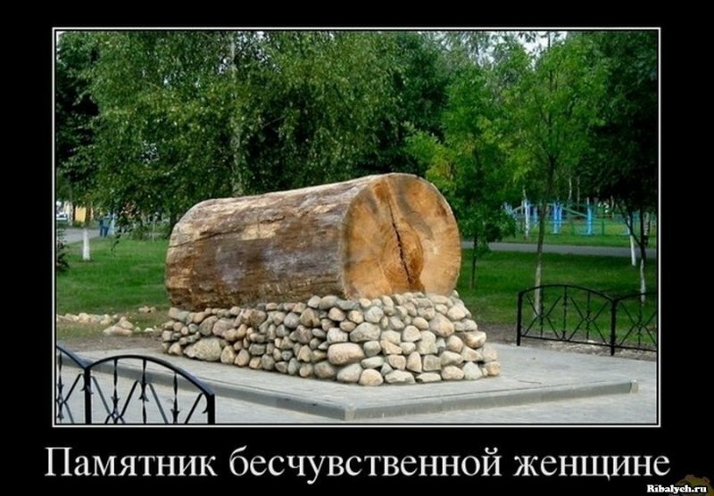 Памятник бесчувственной женщине