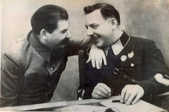 Сталин с Ворошиловым