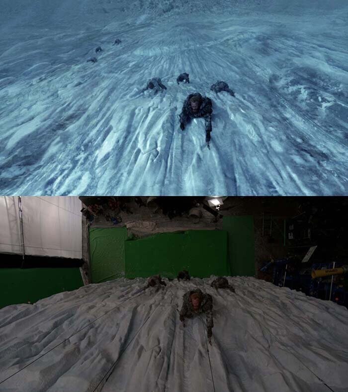 Вот так выглядят фильмы  до и после спецэффектов