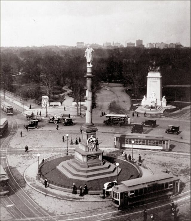 Площадь Колумбус-Серкл, Манхэттен, 1923 год