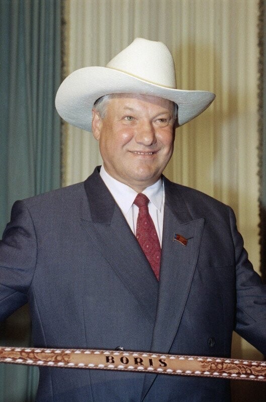 Президент РСФСР Борис Ельцин во время официального визита в США, 19 июня 1991 года, Вашингтон