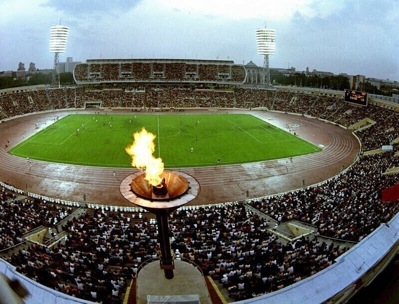 Олимпийский стадион. Минск, 1980 год
