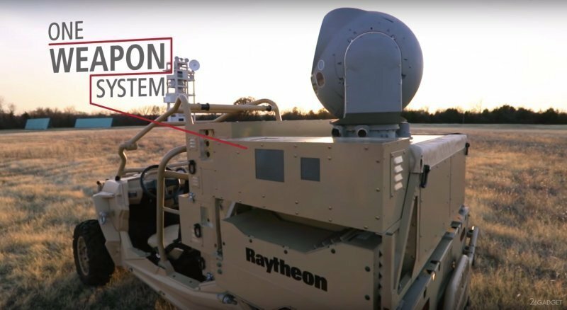Тестирование лазерных охотников за дронами начали ВВС США (1 фото+видео)