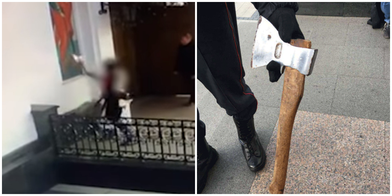 Воинственная женщина напала с топором на храм в Минске