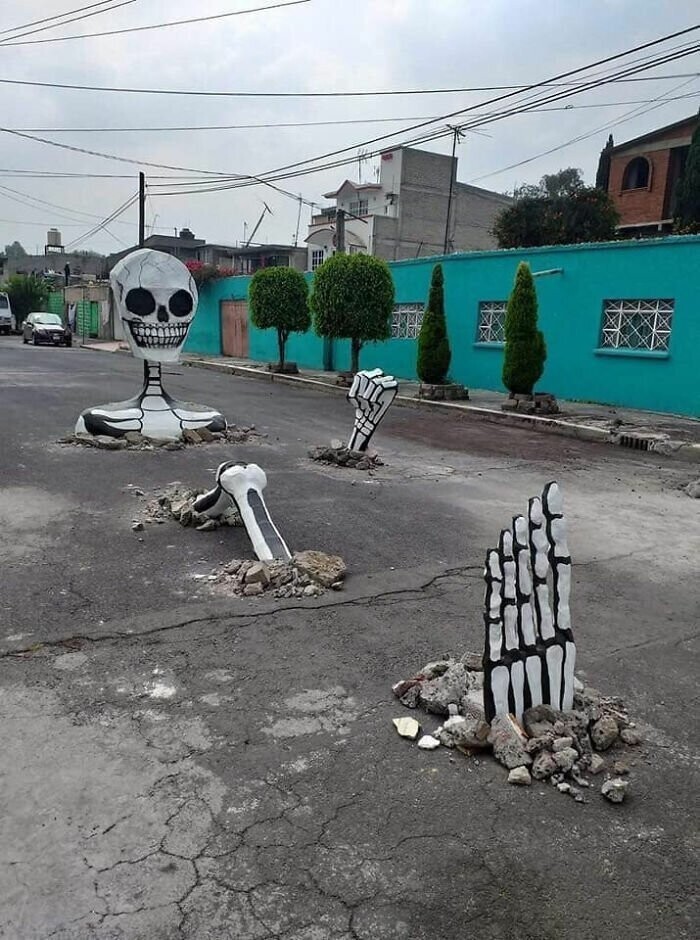 3. Скелет ко Дню мертвых в Мексике