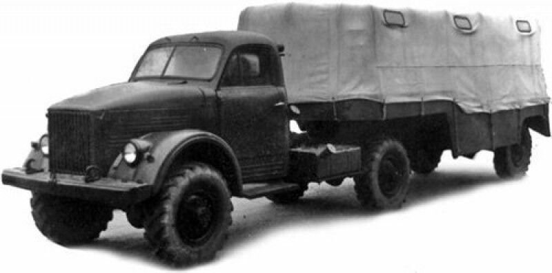 ГАЗ-63Д с полуприцепом ГАЗ-745