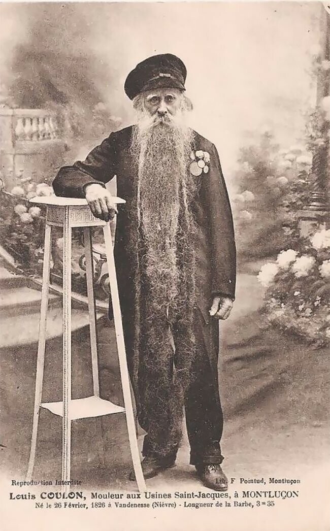 Луи Кулон - человек-борода