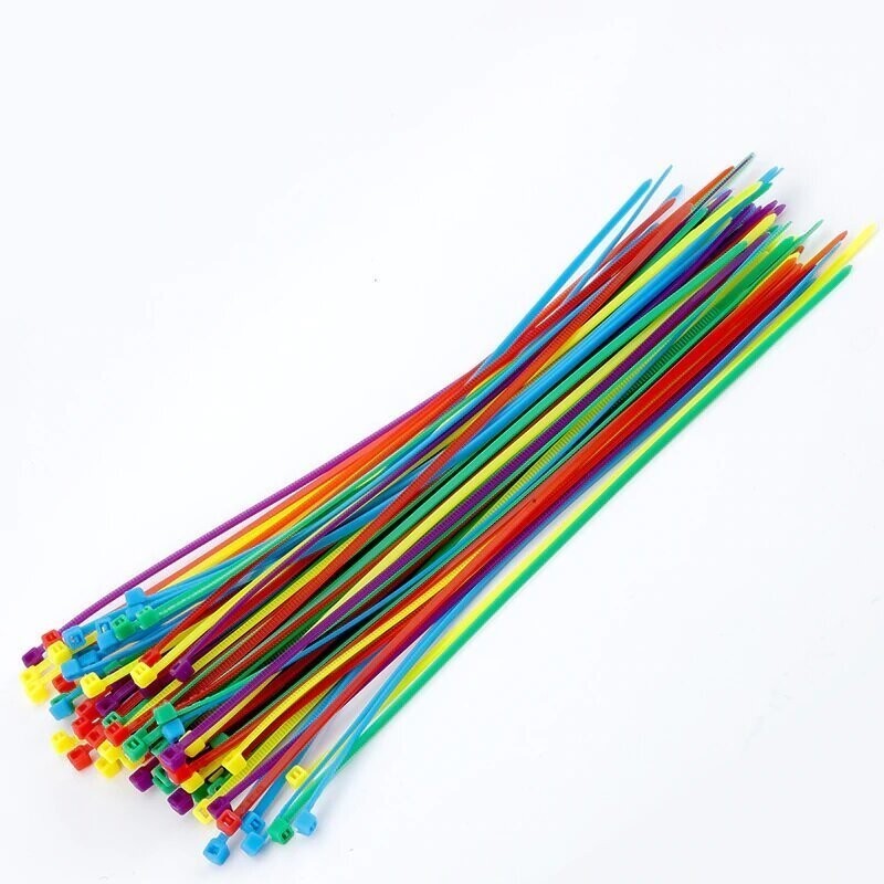 Разноцветные нейлоновые кабельные стяжки