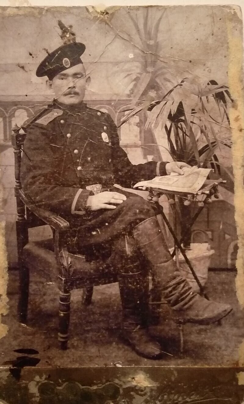 Это мой прадед, Кунгуров Павел Васильевич, участник первой мировой войны.  Фото из домашнего архива. Фото примерно 1915 года.