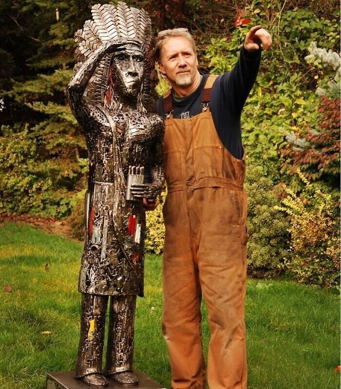 50 невероятных скульптуры из переработанных и найденных предметов