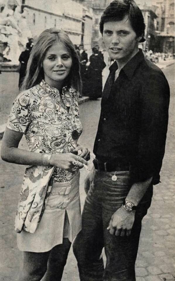 Бритт Экланд со своим братом Бенгтом 1968