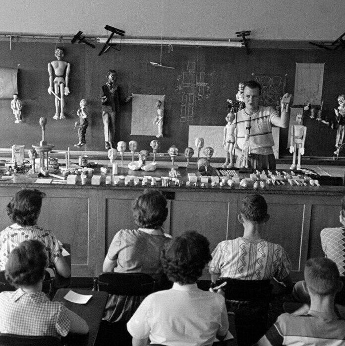 Курсы кукловодов, Талса, Миссури, 1951 год. 