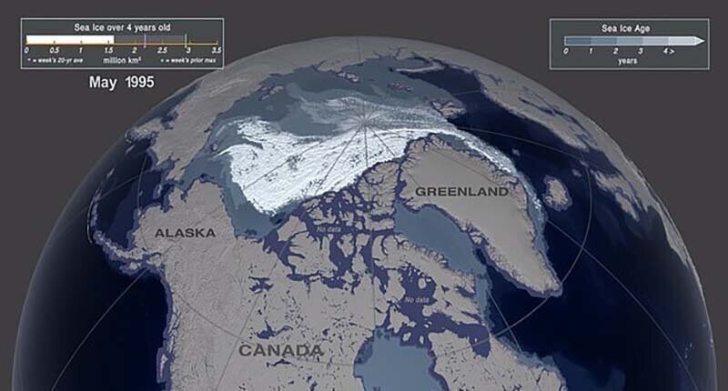 Ученые показали катастрофическое таяние арктического льда за последние 35 лет