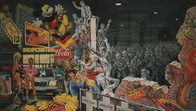 Вот как увидел это событие антикоммунист и антисоветчик немецкий художник Герберт Смагон (1927 года рождения) 