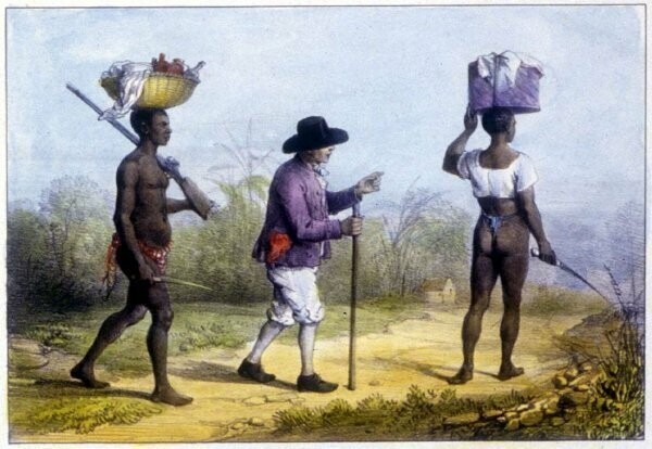 Плантатор и его черные слуги (Суринам, 1831 год)