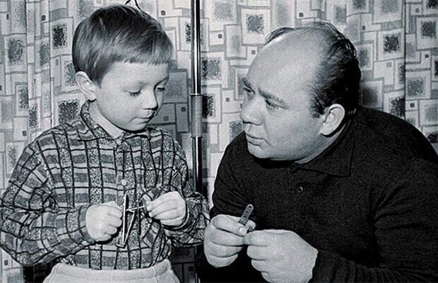 Евгений Леонов с сыном Андреем