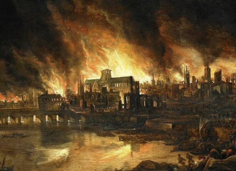  13 500 домов было уничтожено во время пожара в Лондоне