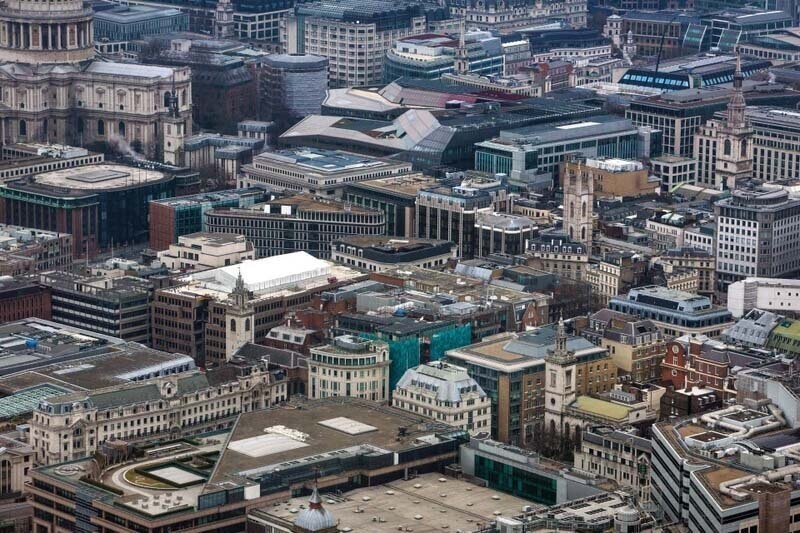 Вид со смотровой площадки, Лондон, 2013 год