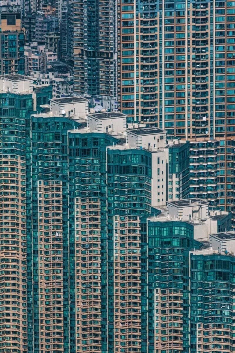 Здания в Гонконге, декабрь 2018 года